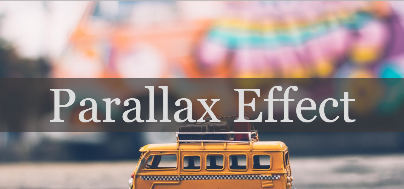 parallax-effect landing page